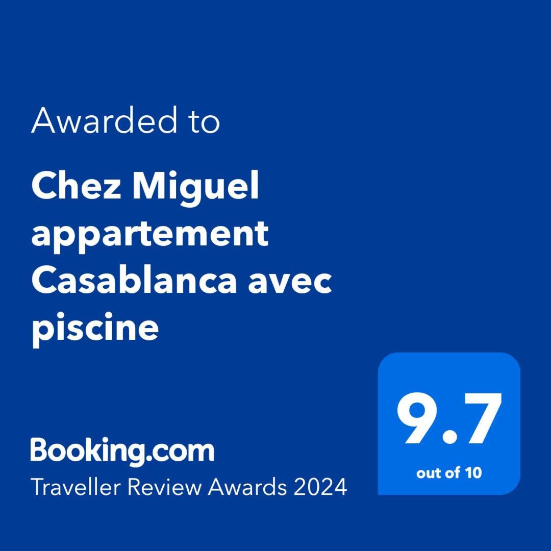 Chez Miguel Appartement Casablanca Avec Piscine 외부 사진